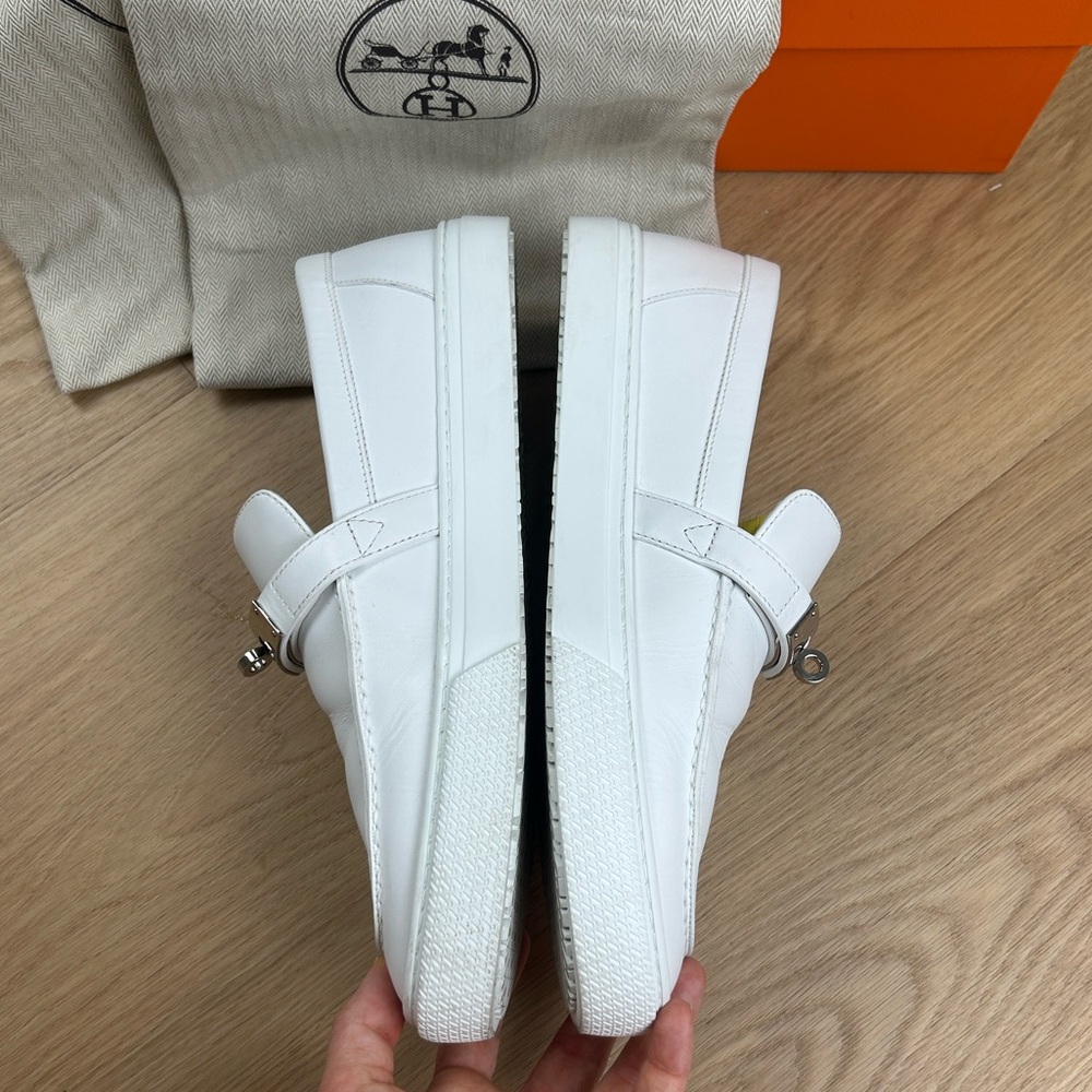 Hermes Game Slip On Sneakers Loafers 42.5 /9.5 - Picture 11 of 16